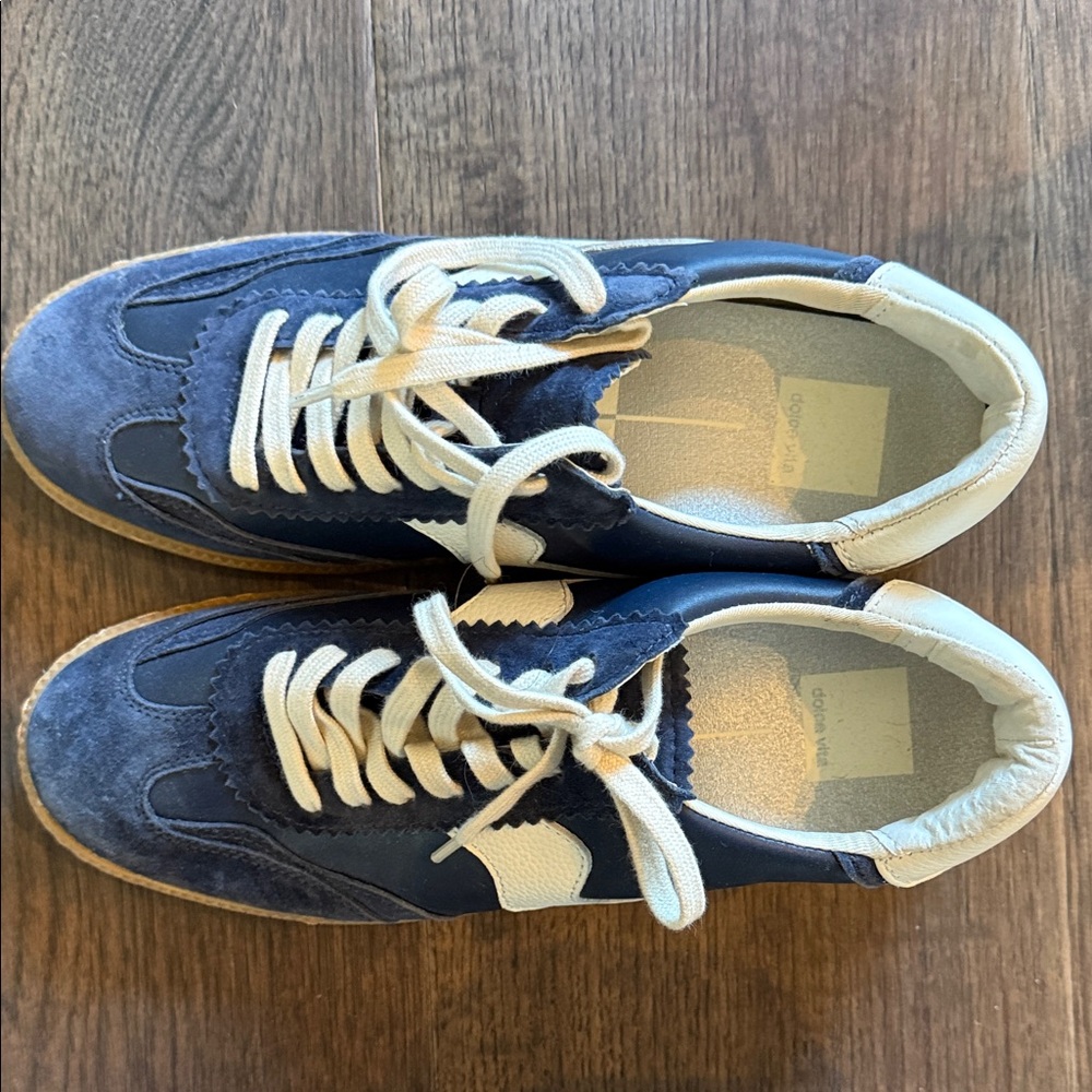 Blue and White Dolce Vita Sneakers
